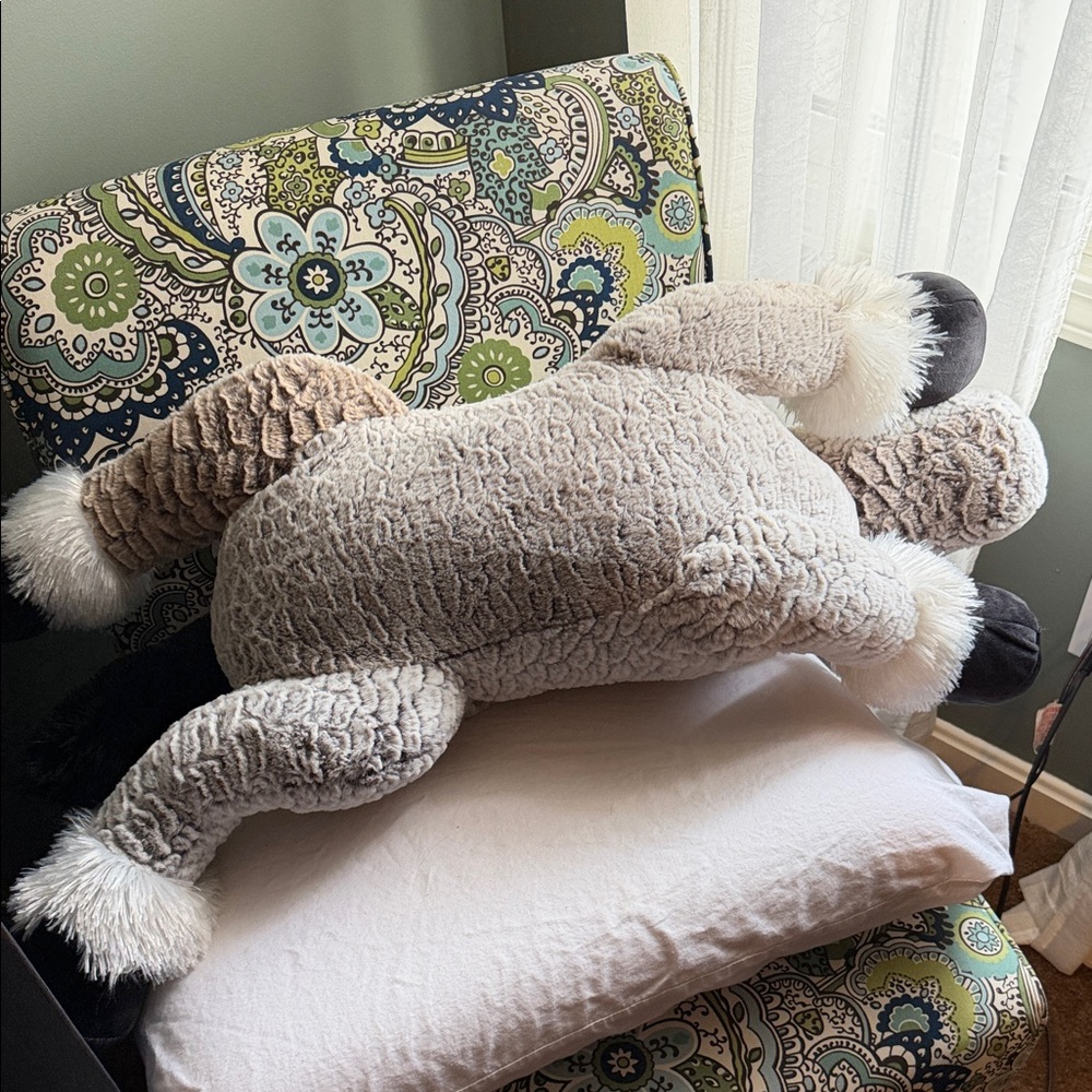Plush Grey Stuffed Horse - Picture 7 of 8